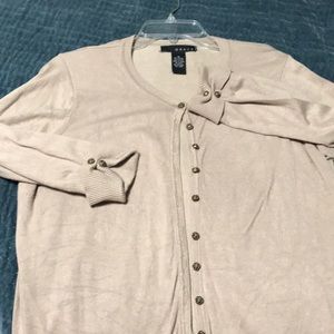 GRACE 3/4 length sleeve with rose buttons,  light weight cardigan size 1x